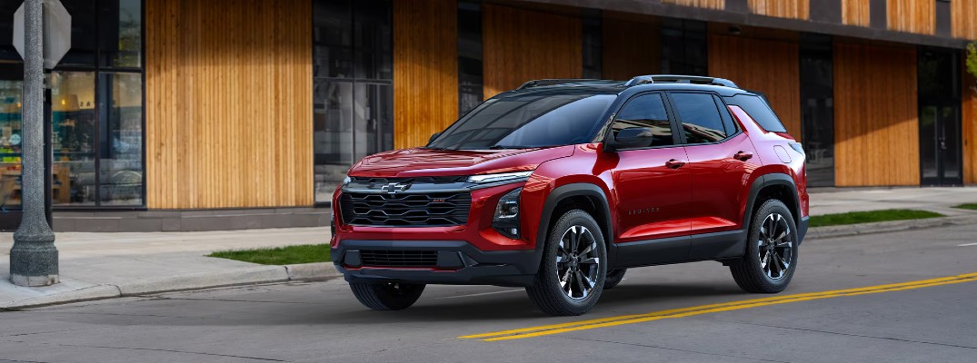 A photo of a Chevrolet Equinox with winter tires.
