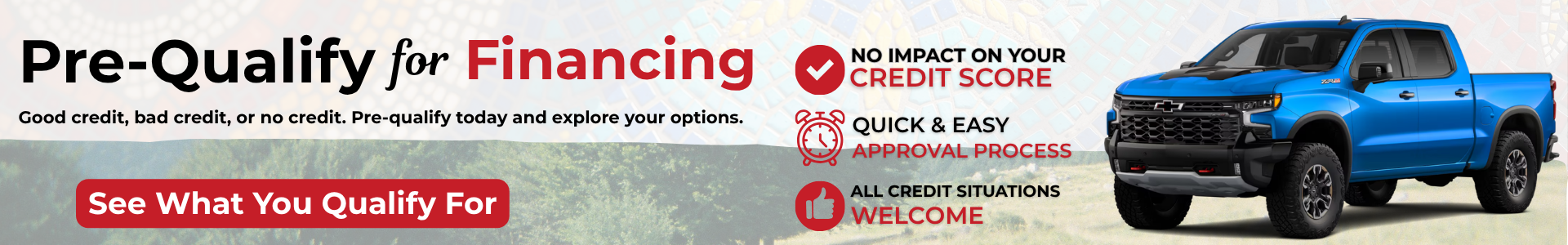 Pre‑Qualify for Financing